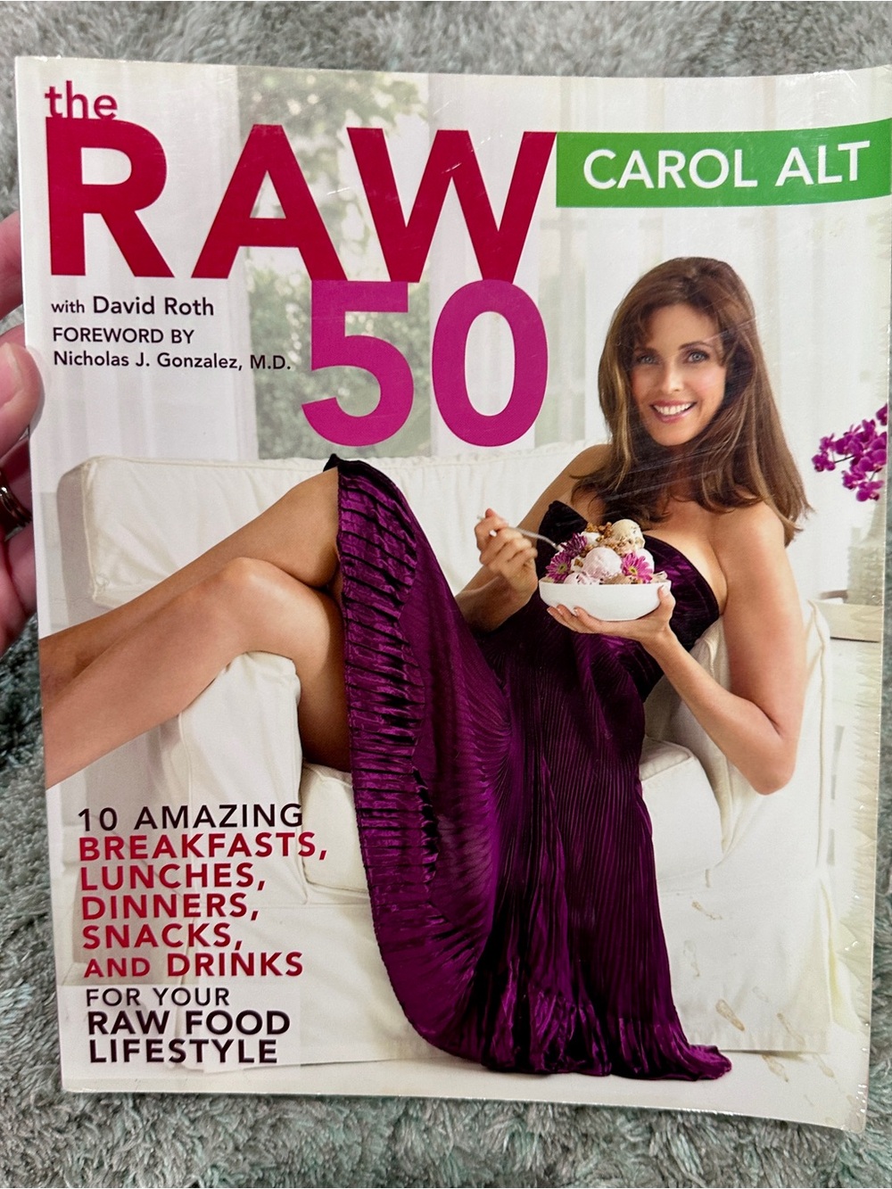 The Raw 50 by Carol Alt - Purple Cover